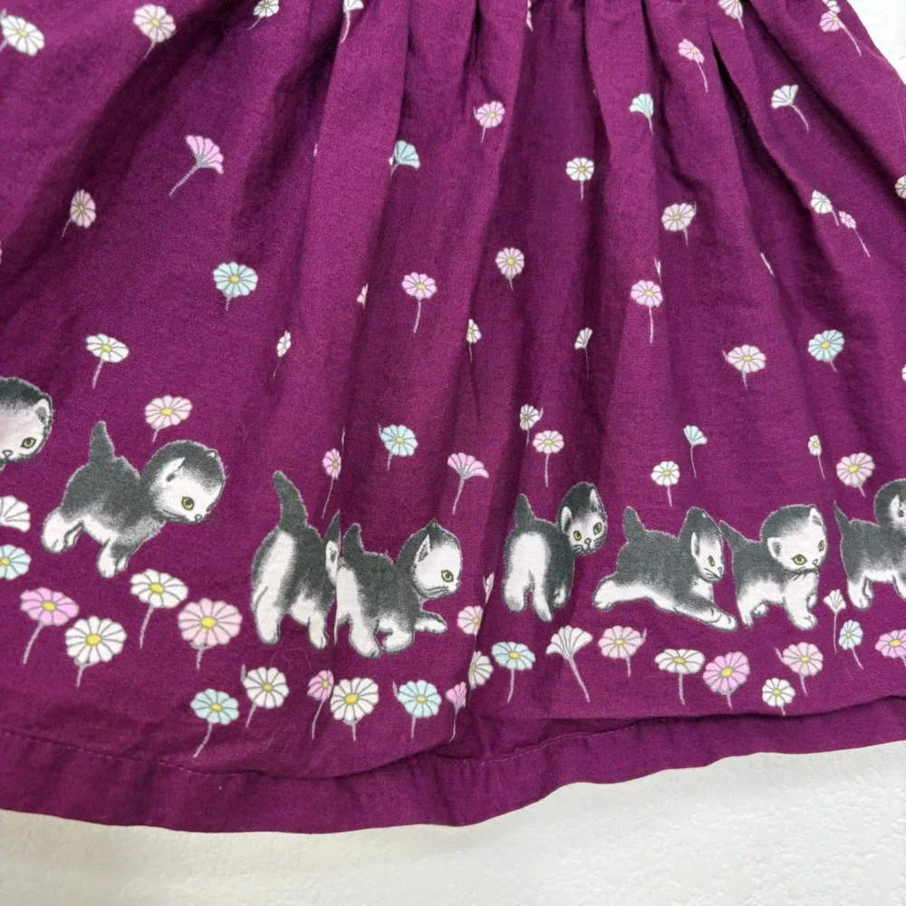 Little Golden Book Moments Girls‎ Purple Kitten Print Dress 2T Toddler